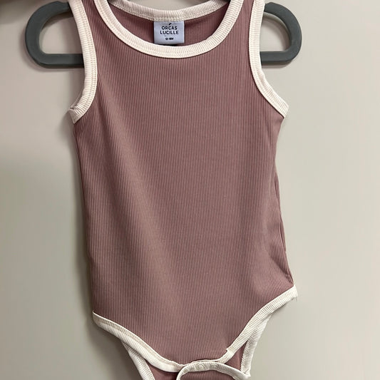 Ribbed tank onesie