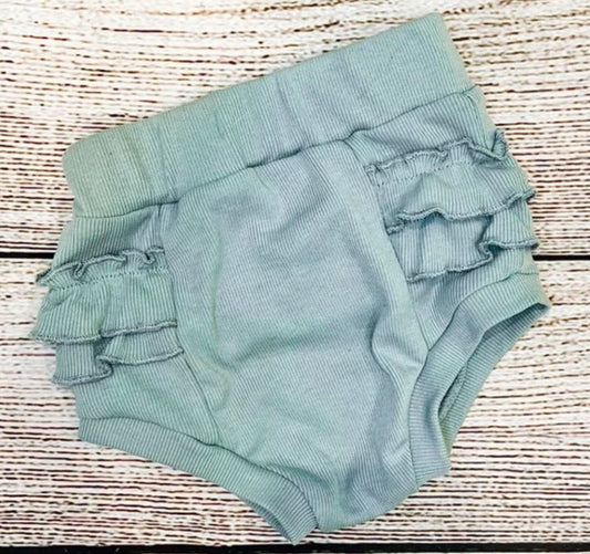 Sage ruffle bloomers